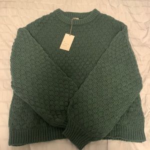 Green Knitted Sweater